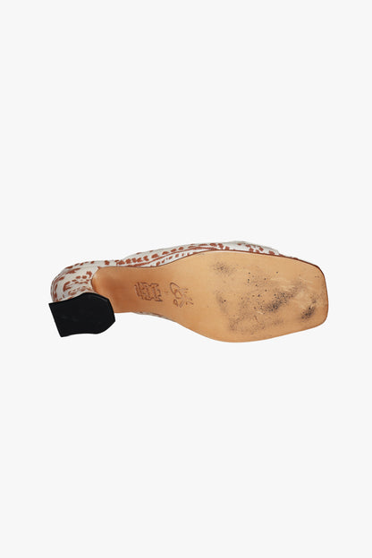 Anna Sui John Fluevog x Anna Sui Brocade Mule Sienna (Sample)