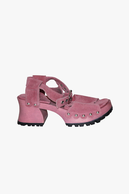 Anna Sui John Fluevog x Anna Sui Clog Sandals - Mauve (Sample)