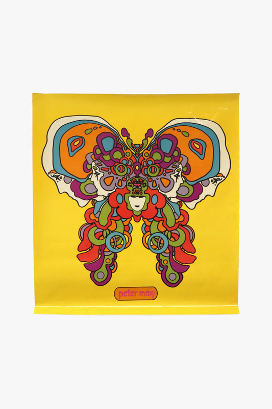 Anna Sui Vintage Peter Max 1969 Original 5 Women Butterfly Poster