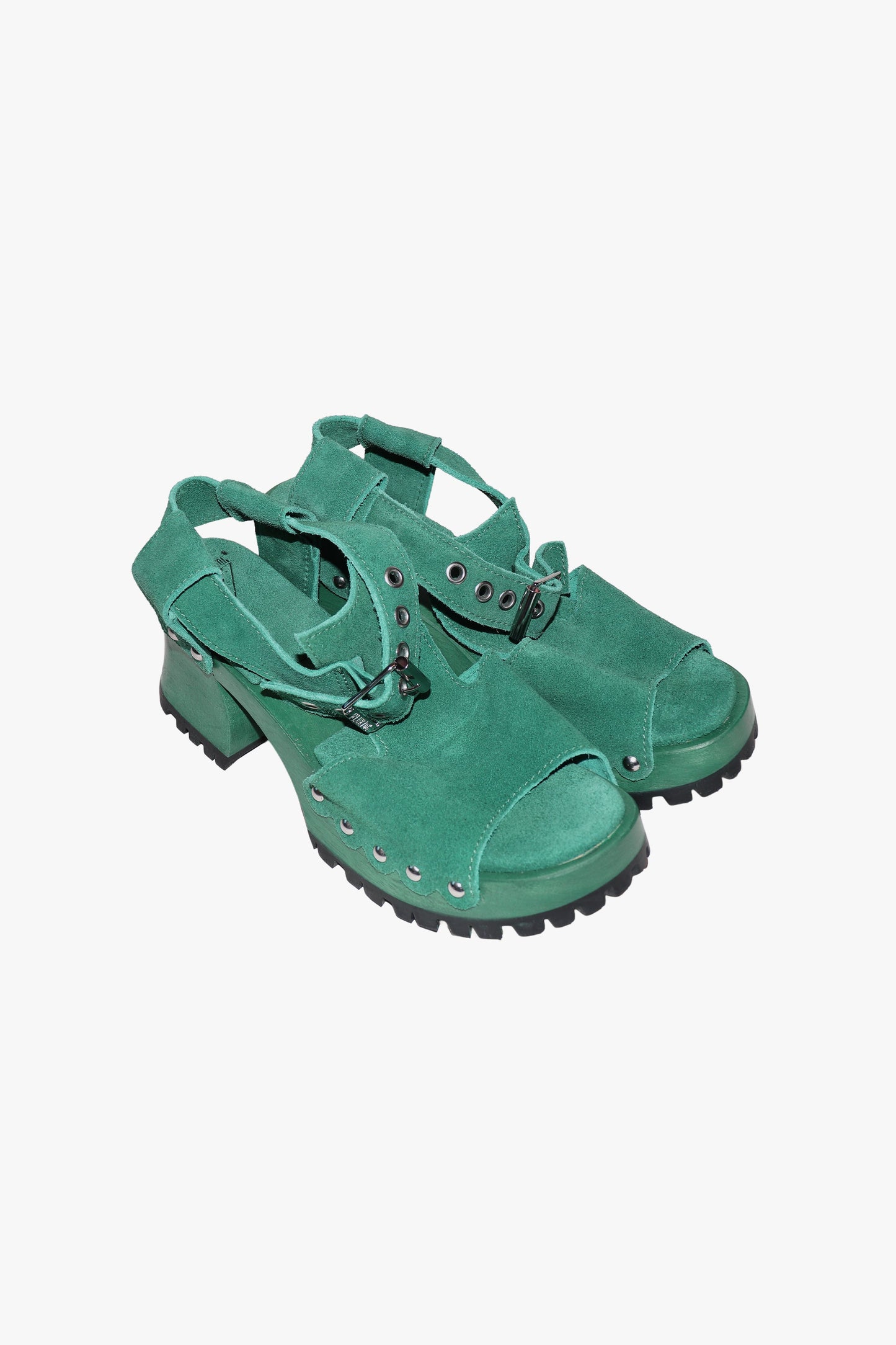 Anna Sui John Fluevog x Anna Sui Clog Sandals - Green (Sample)