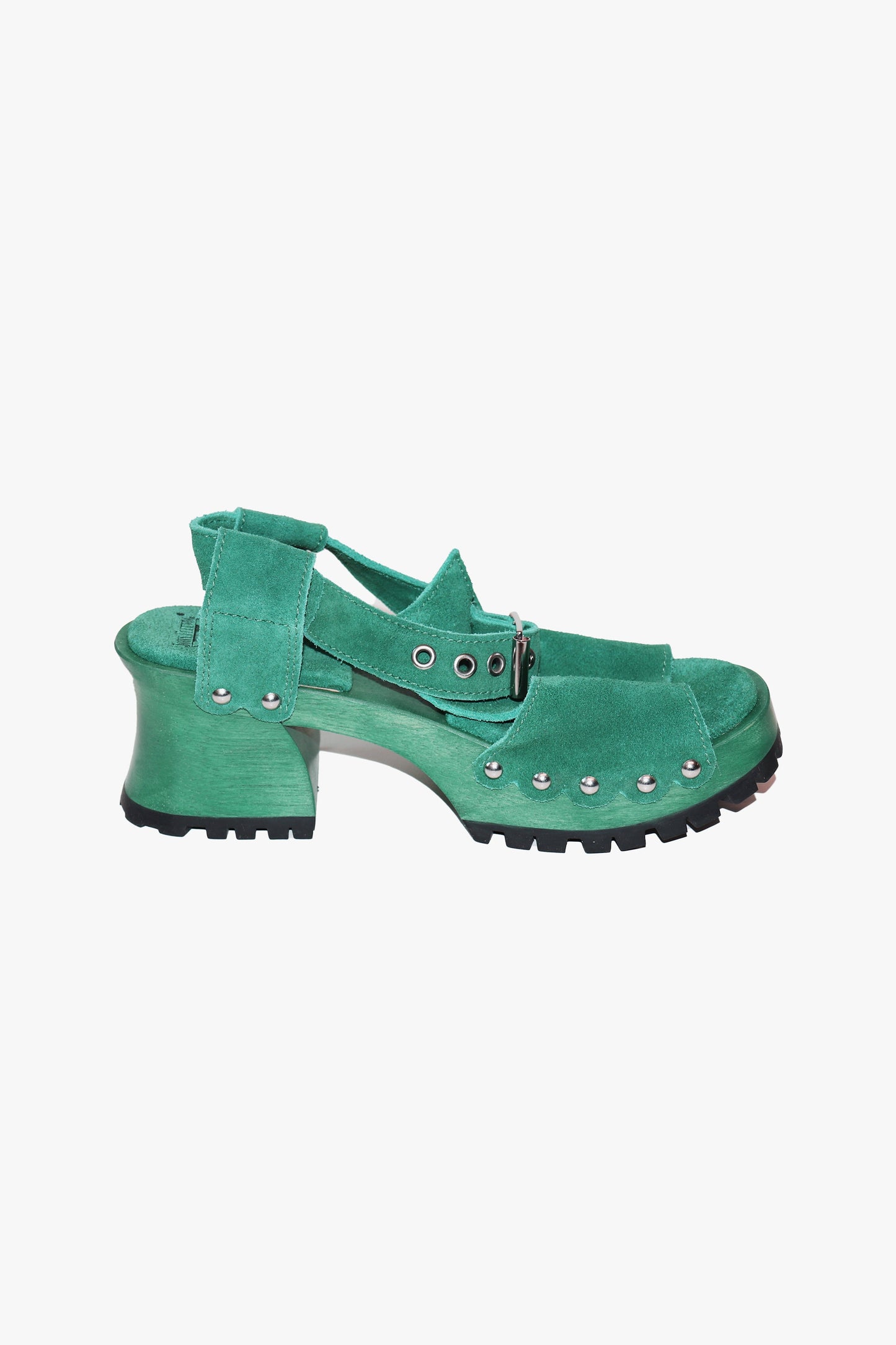 Anna Sui John Fluevog x Anna Sui Clog Sandals - Green (Sample)