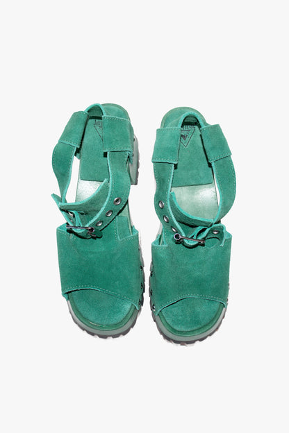 Anna Sui John Fluevog x Anna Sui Clog Sandals - Green (Sample)