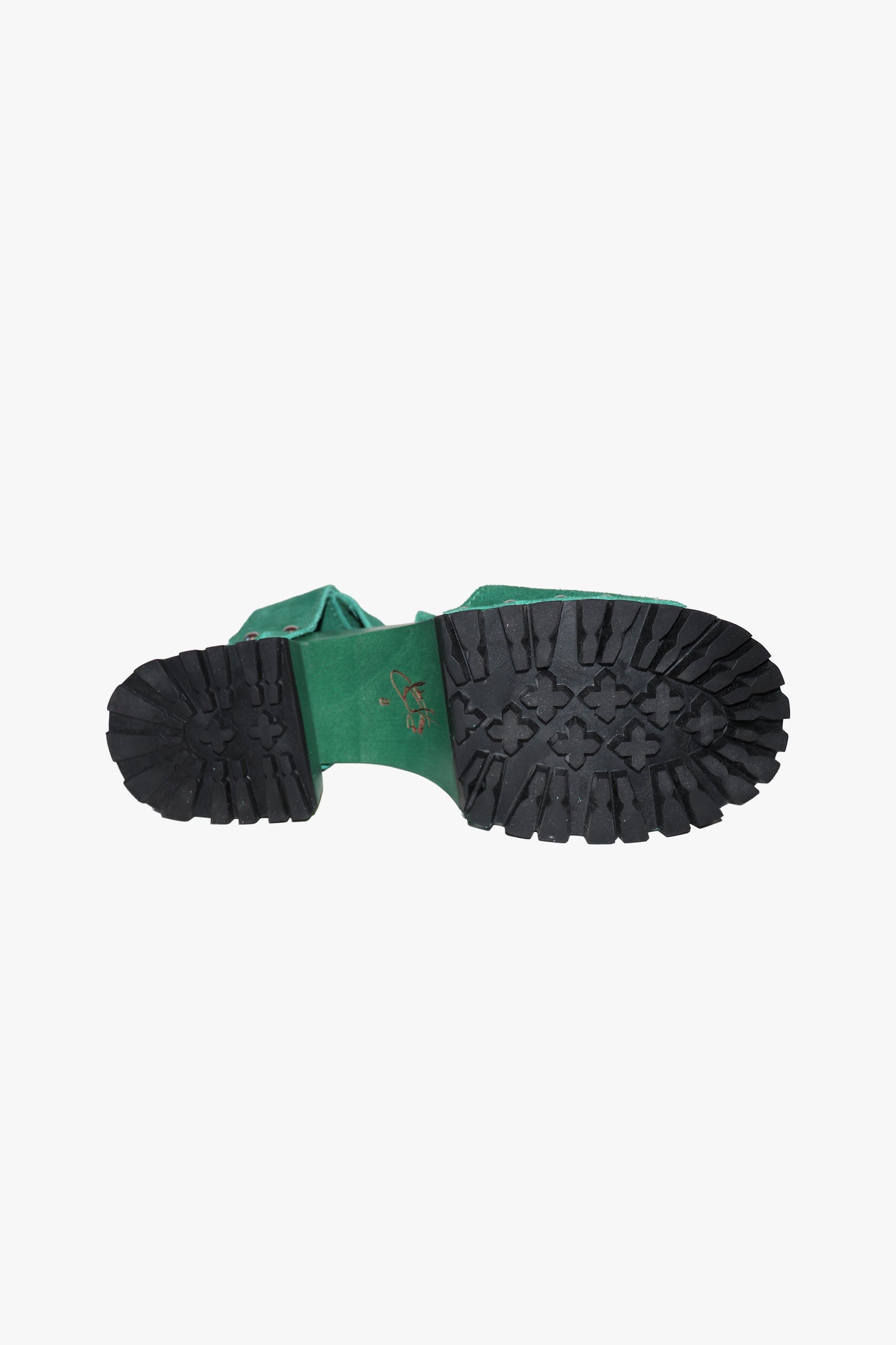 Anna Sui John Fluevog x Anna Sui Clog Sandals - Green (Sample)