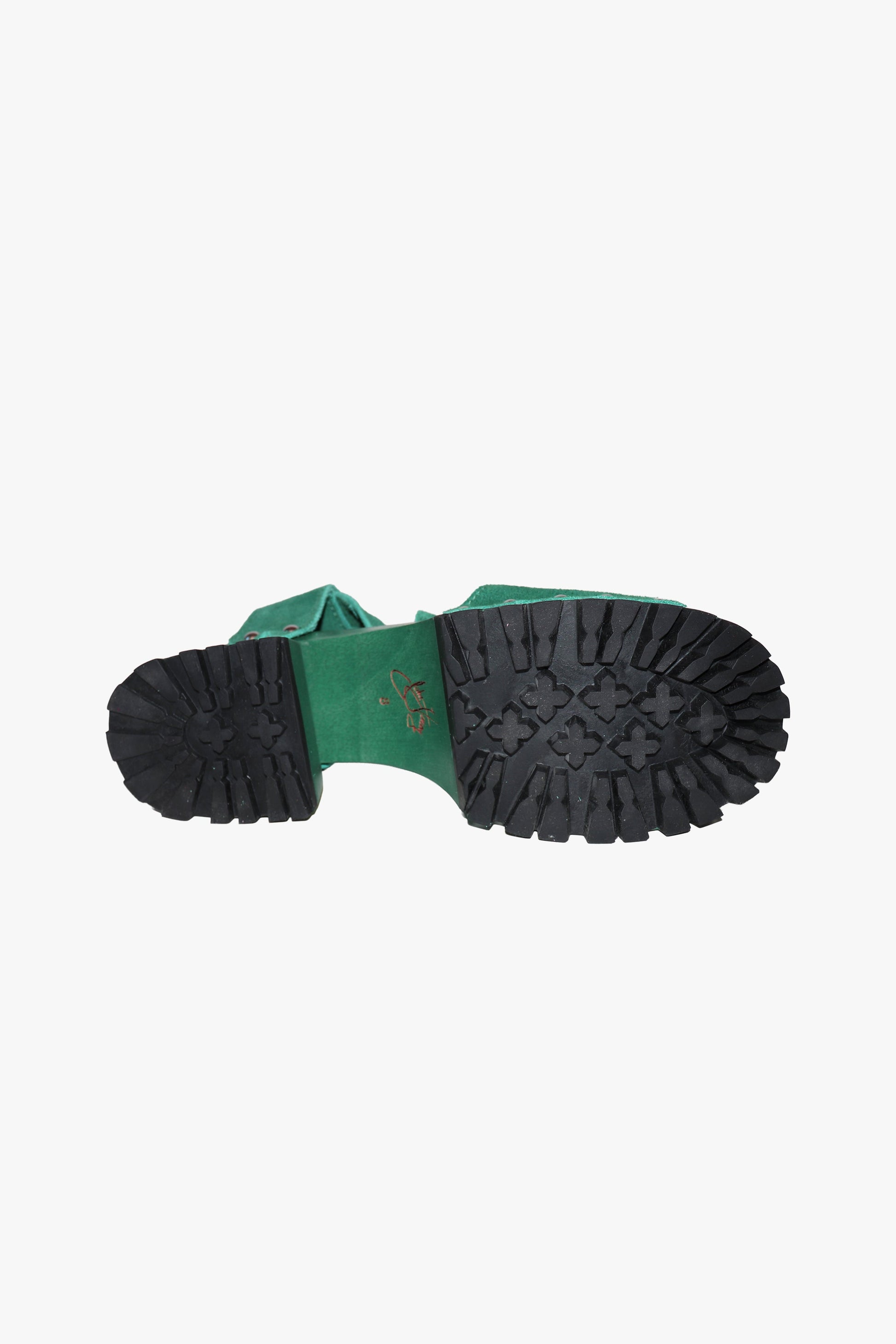 Anna Sui John Fluevog x Anna Sui Clog Sandals - Green (Sample)