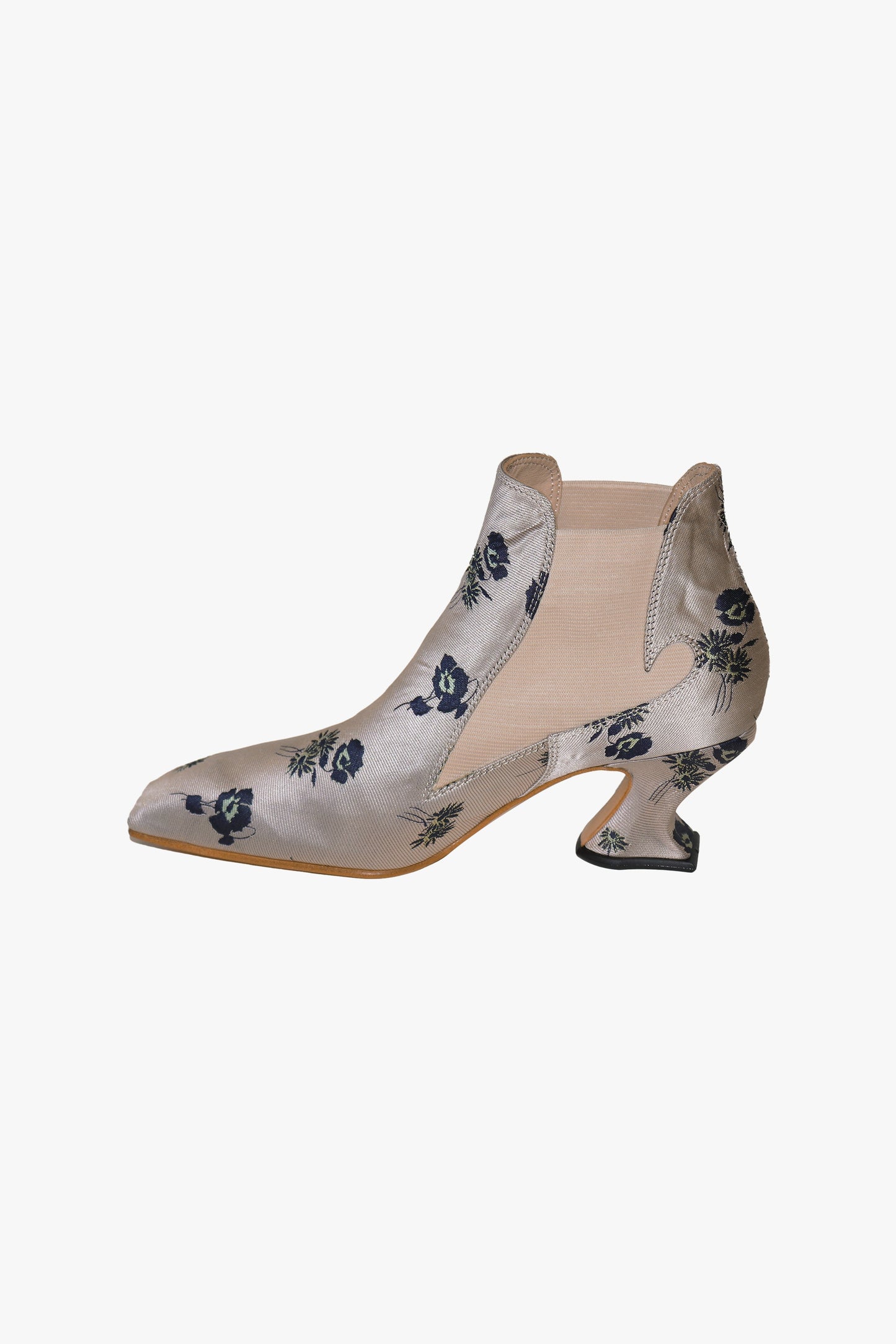 Anna Sui John Fluevog x Anna Sui Brocade Boots- Indigo (Sample)