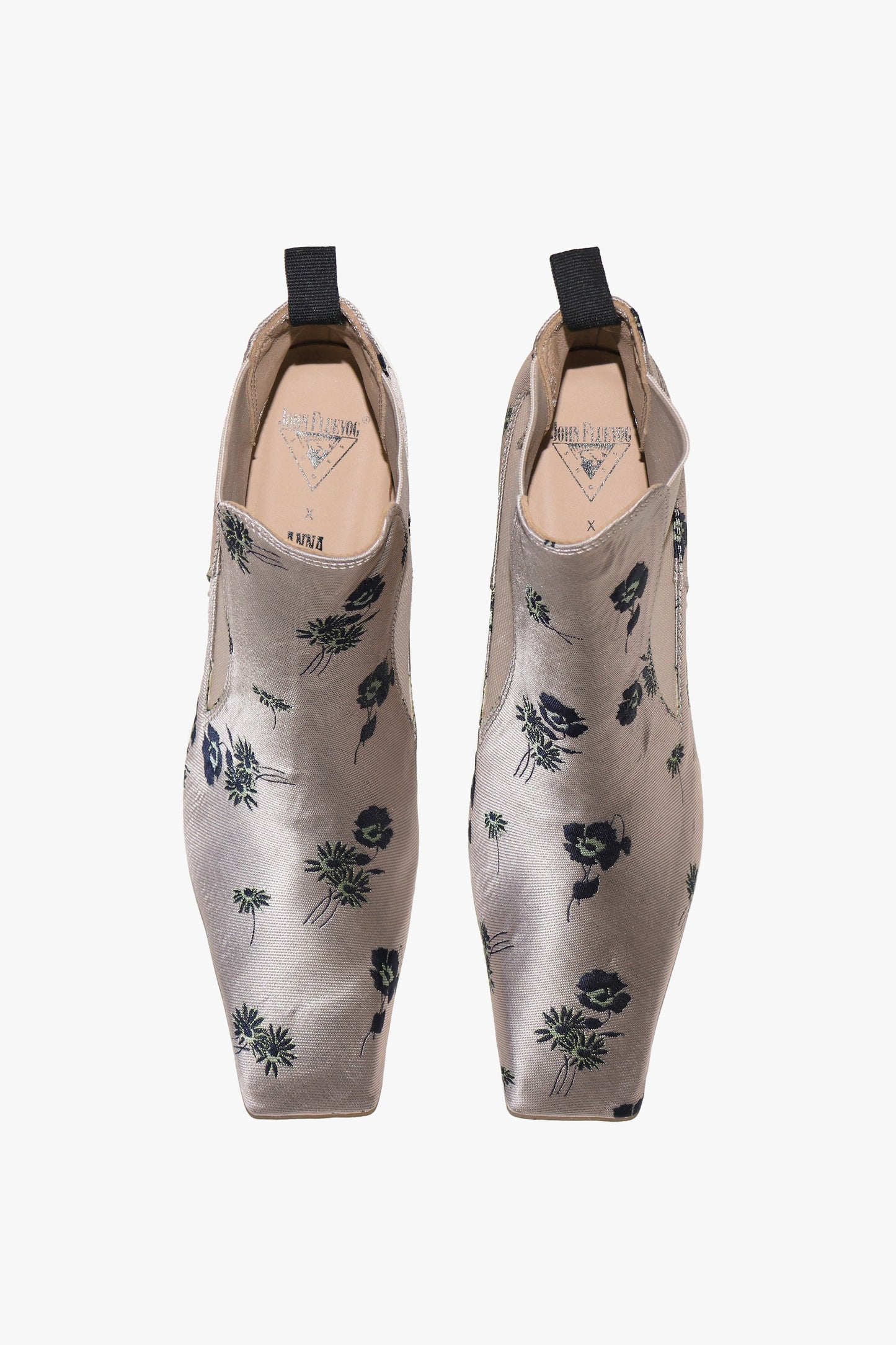 Anna Sui John Fluevog x Anna Sui Brocade Boots- Indigo (Sample)