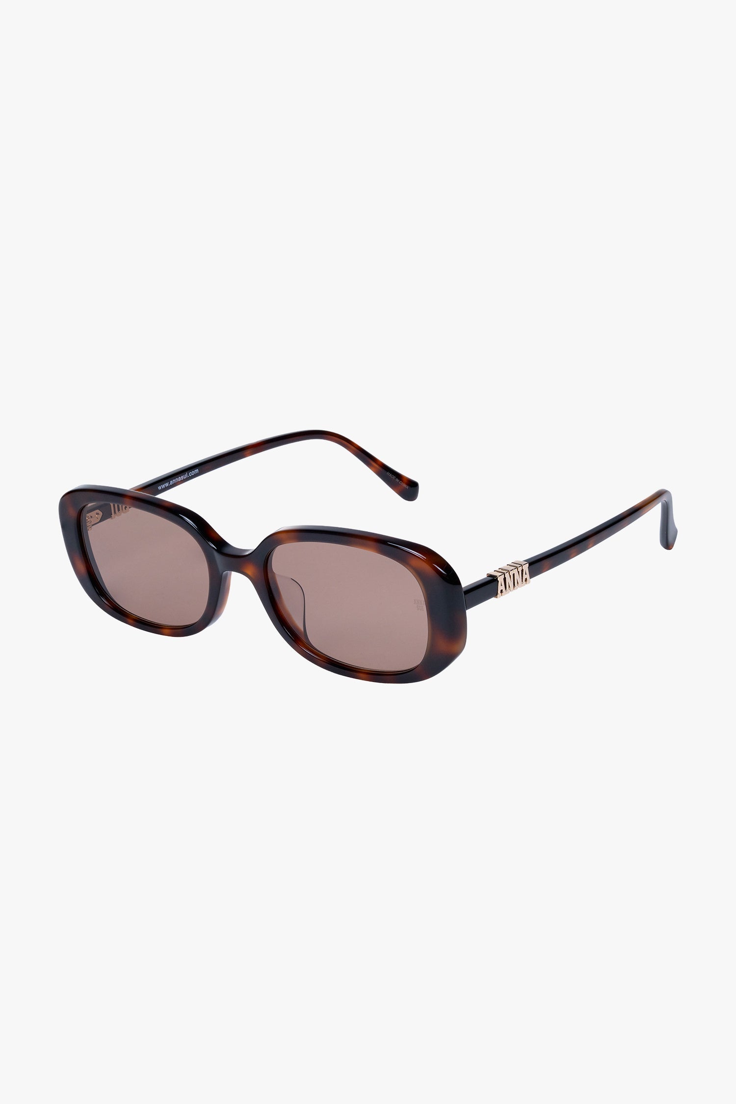 Anna Sui Anna Sui Classic Square Sunglasses - Havana