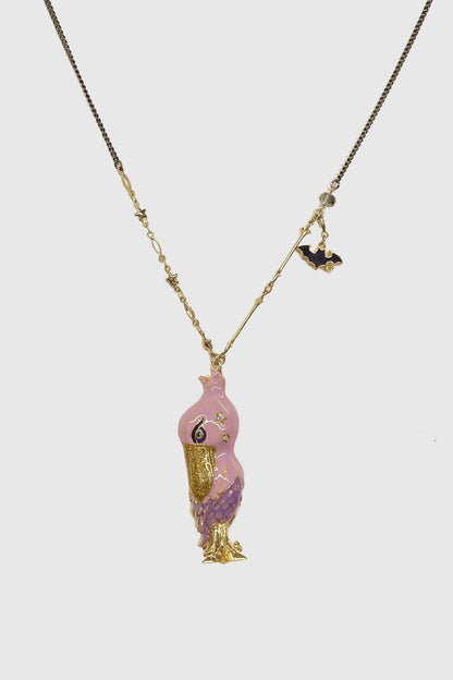 Anna Sui Long Pelican Necklace