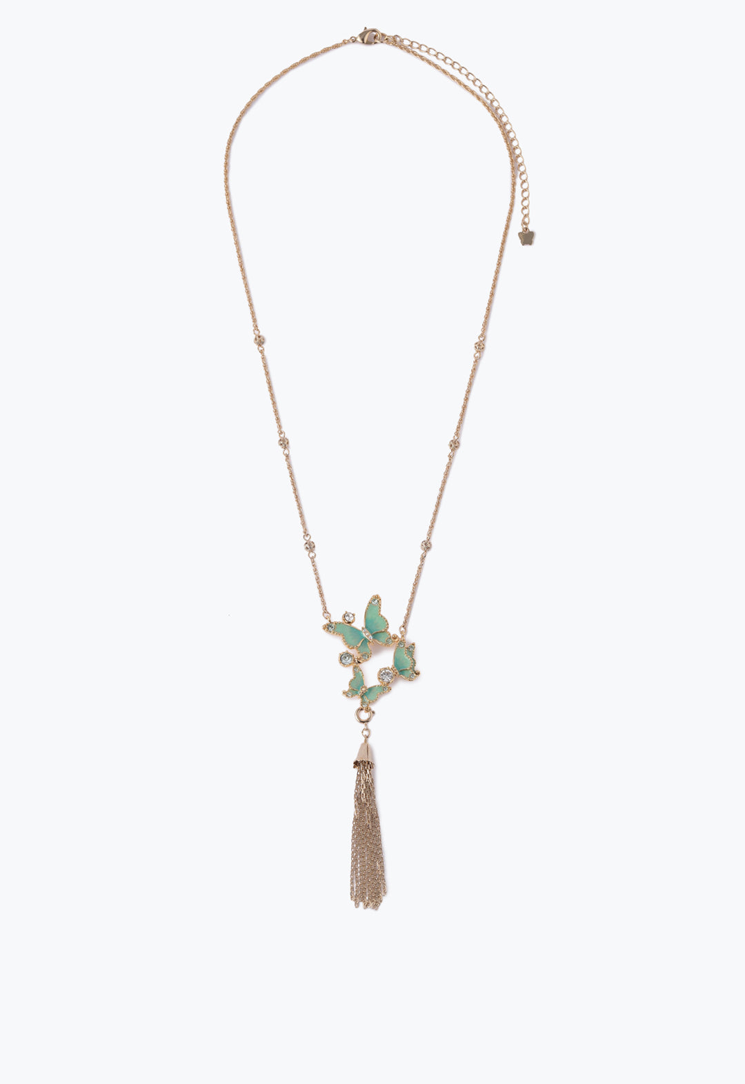 Anna Sui Butterfly Trio Statement Necklace