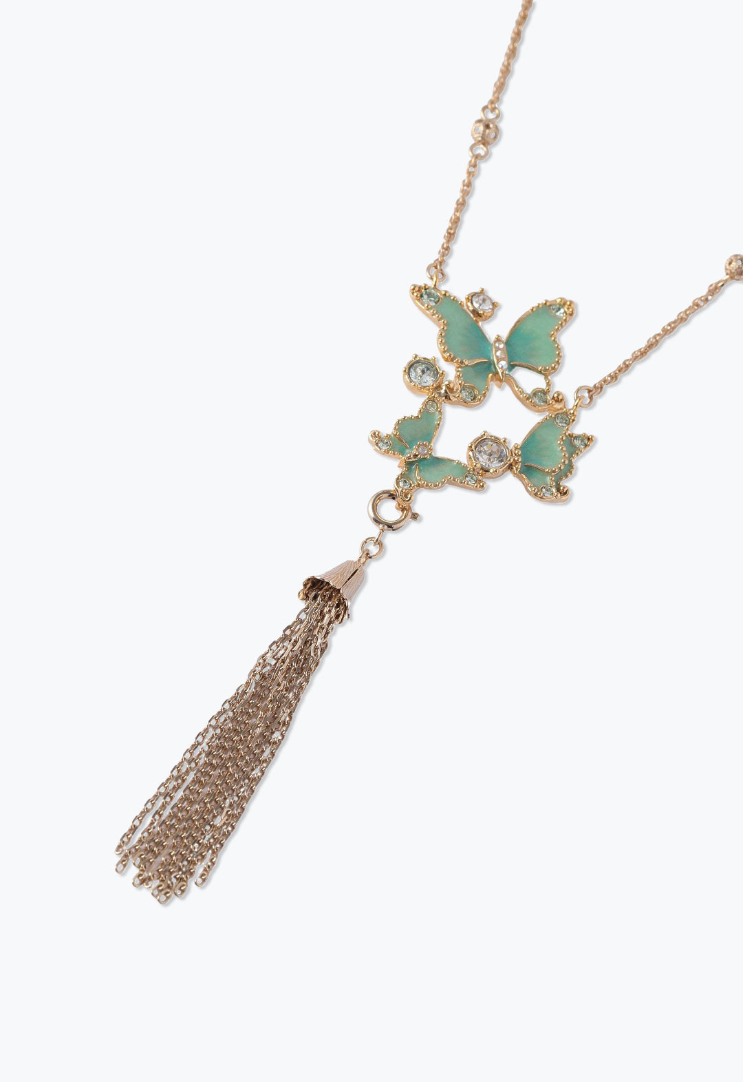 Anna Sui Butterfly Trio Statement Necklace