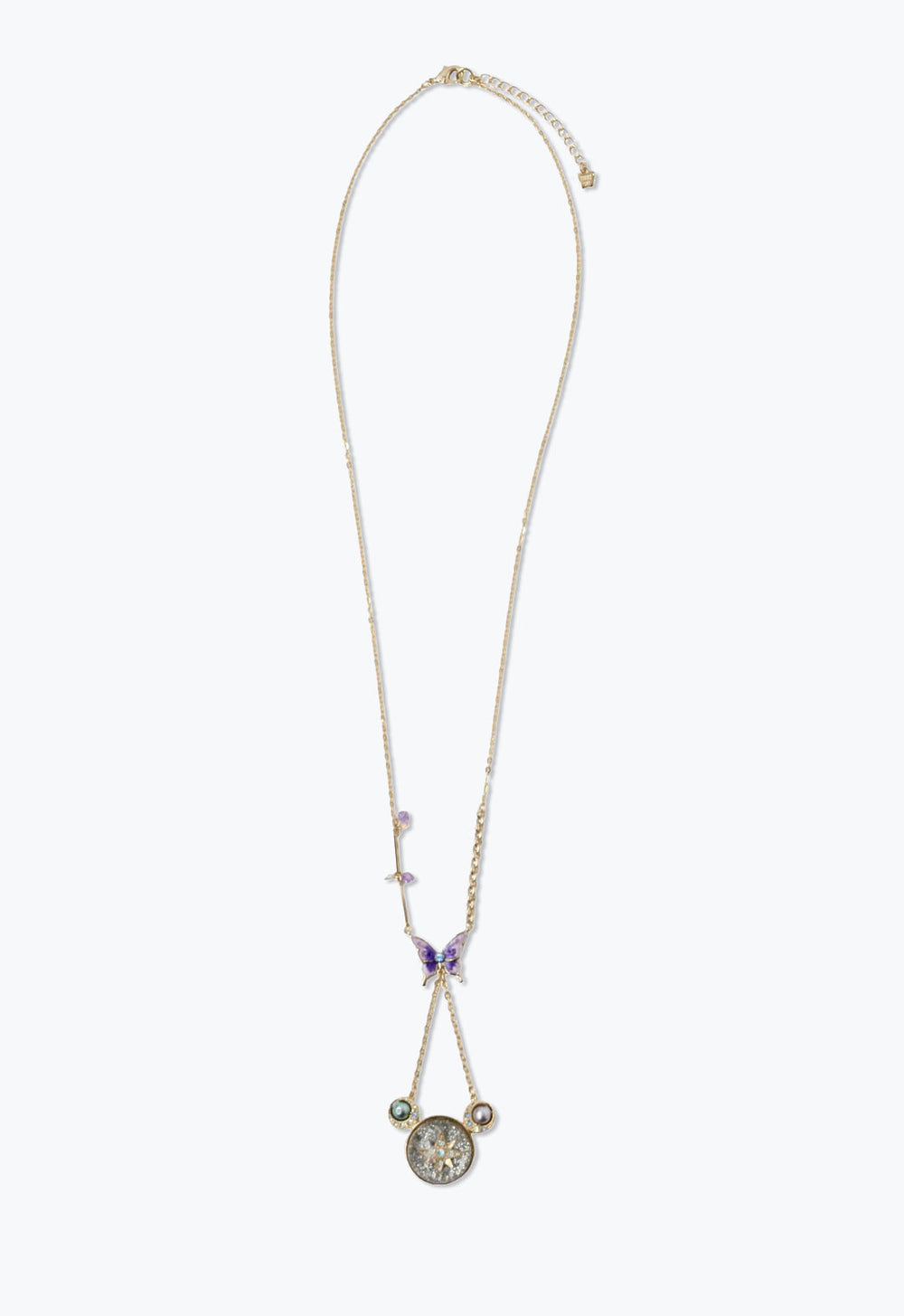 Anna Sui Butterfly Crescent Necklace