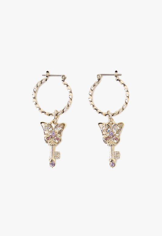 Anna Sui Butterfly Key Earrings