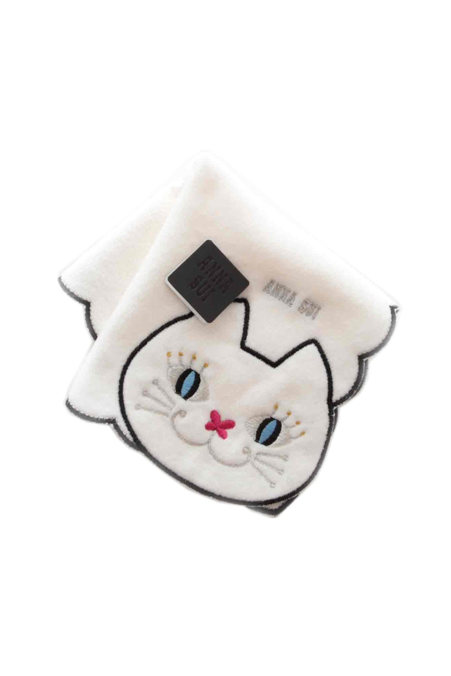 Anna Sui Cat Embroidery Washcloth