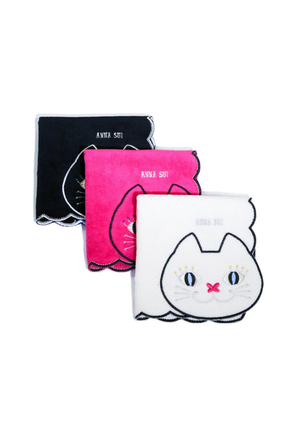 Anna Sui Cat Embroidery Washcloth