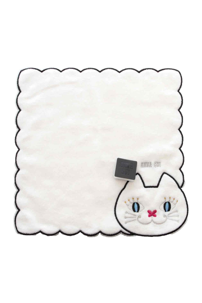 Anna Sui Cat Embroidery Washcloth