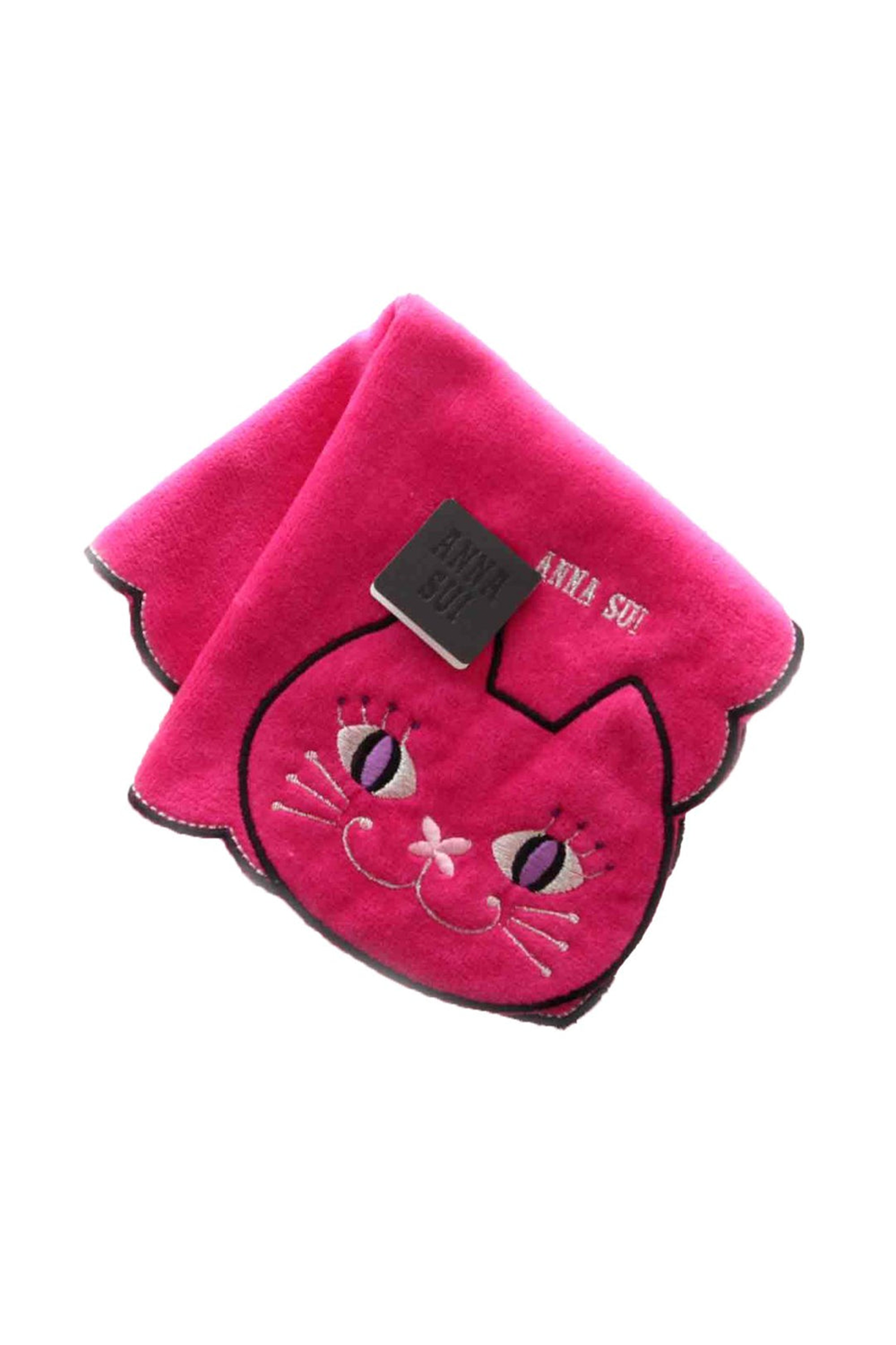 Anna Sui Cat Embroidery Washcloth