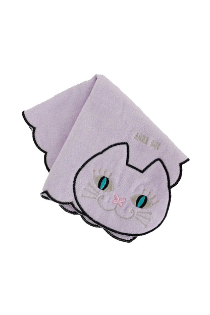 Anna Sui Cat Embroidery Washcloth