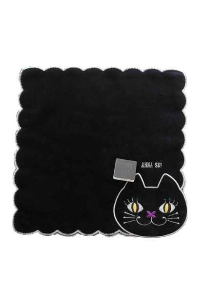 Anna Sui Cat Embroidery Washcloth