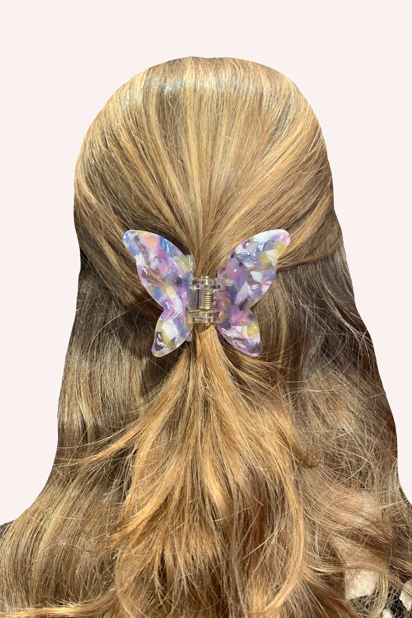 Anna Sui Large Gemstone Butterfly Jaw Clip - Rainbow