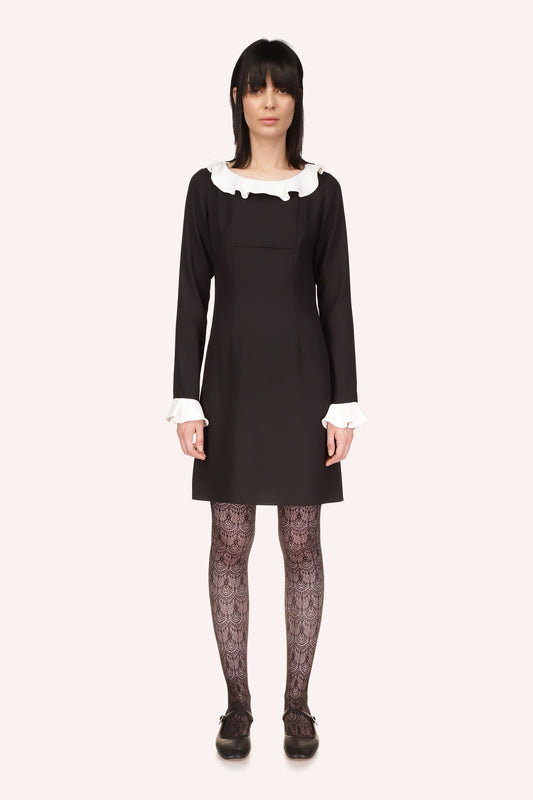 Anna Sui Combo Crepe Dress