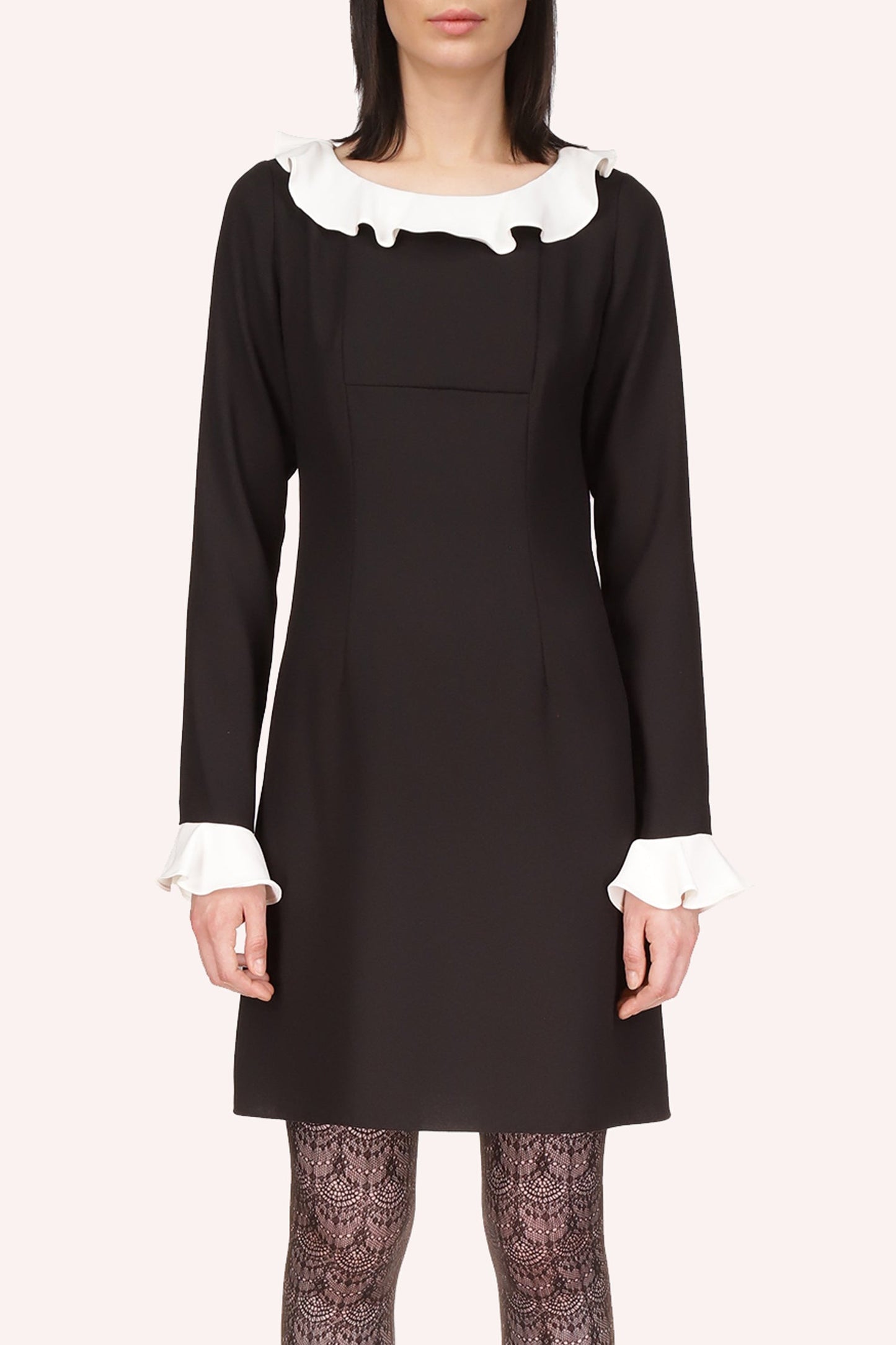 Anna Sui Combo Crepe Dress