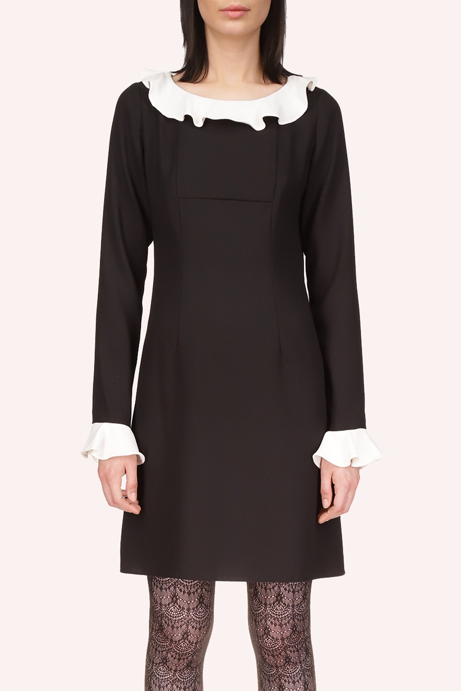 Anna Sui Combo Crepe Dress