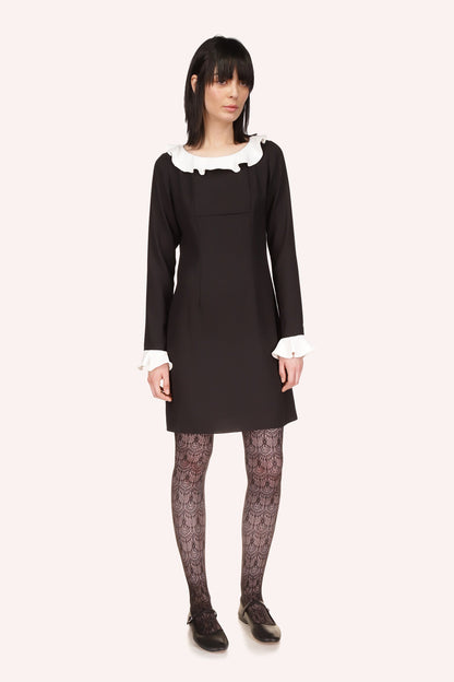 Anna Sui Combo Crepe Dress