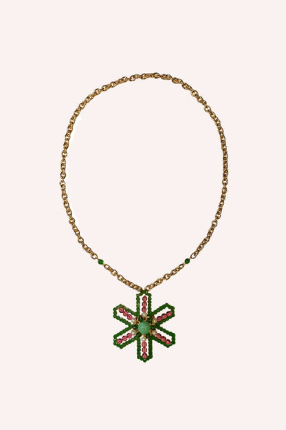 Anna Sui Burst Pendant Necklace