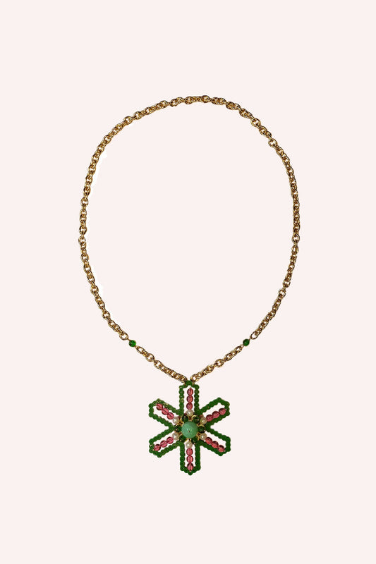 Anna Sui Burst Pendant Necklace