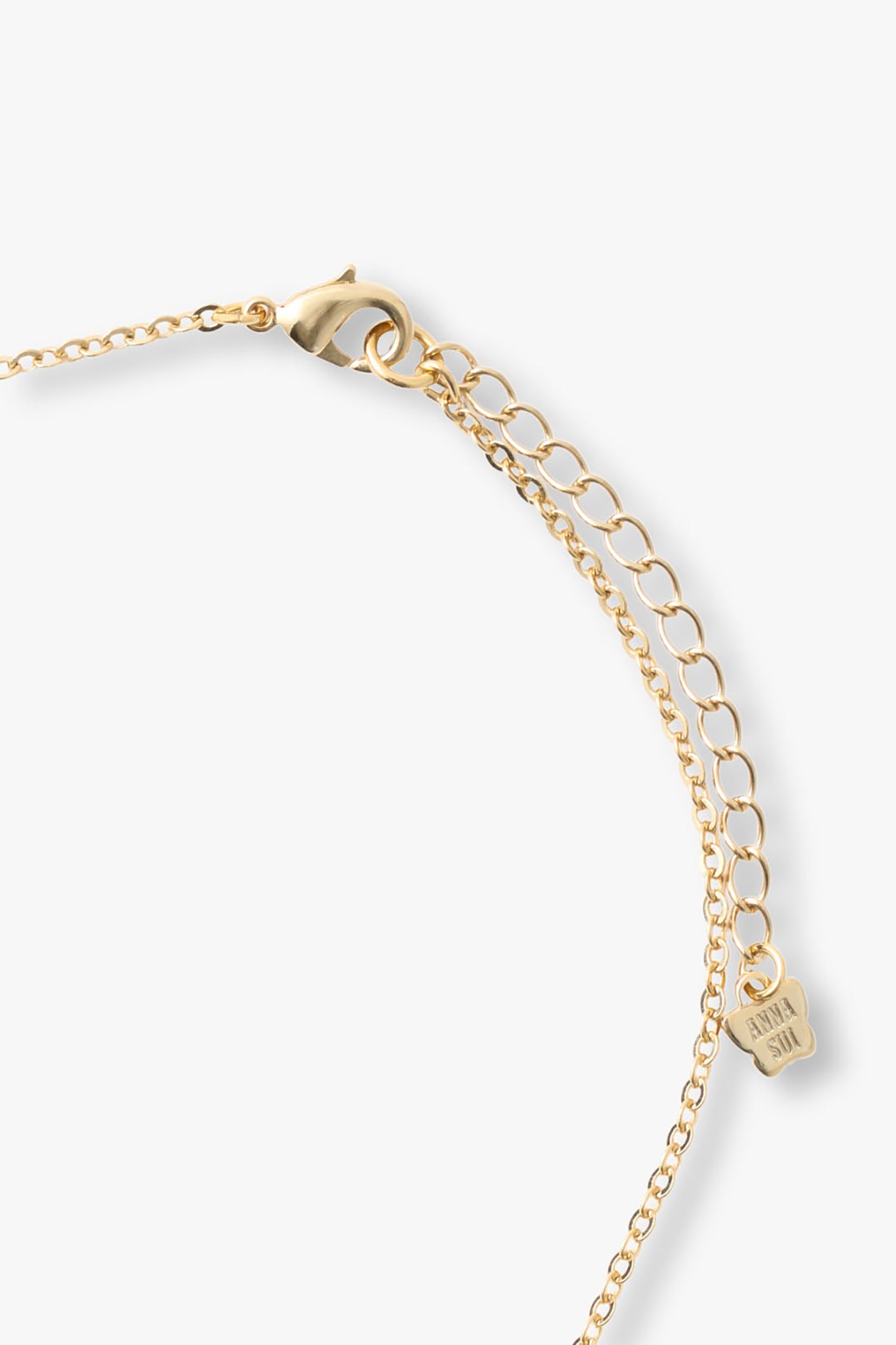 Anna Sui Lucky Horseshoe Charm Necklace - Gold