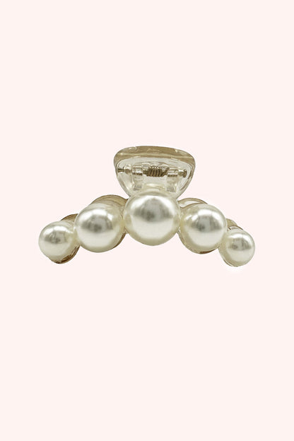 Anna Sui String of Pearls Mini Jaw Clip Ivory