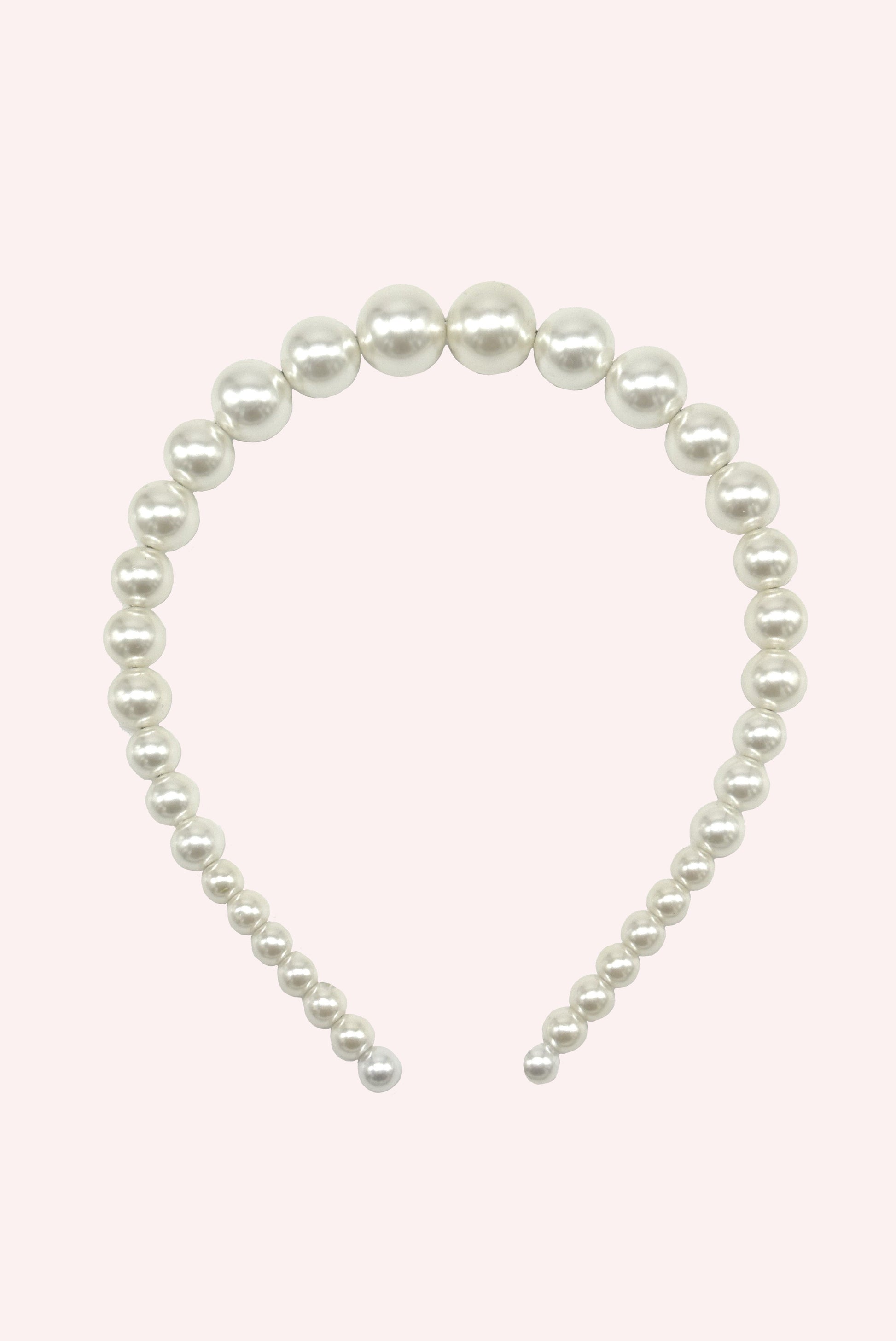 Anna Sui String of Pearls Headband Ivory