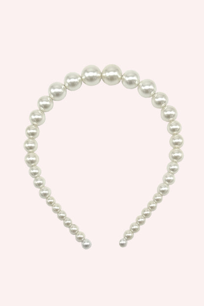 Anna Sui String of Pearls Headband Ivory