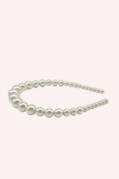 Anna Sui String of Pearls Headband Ivory