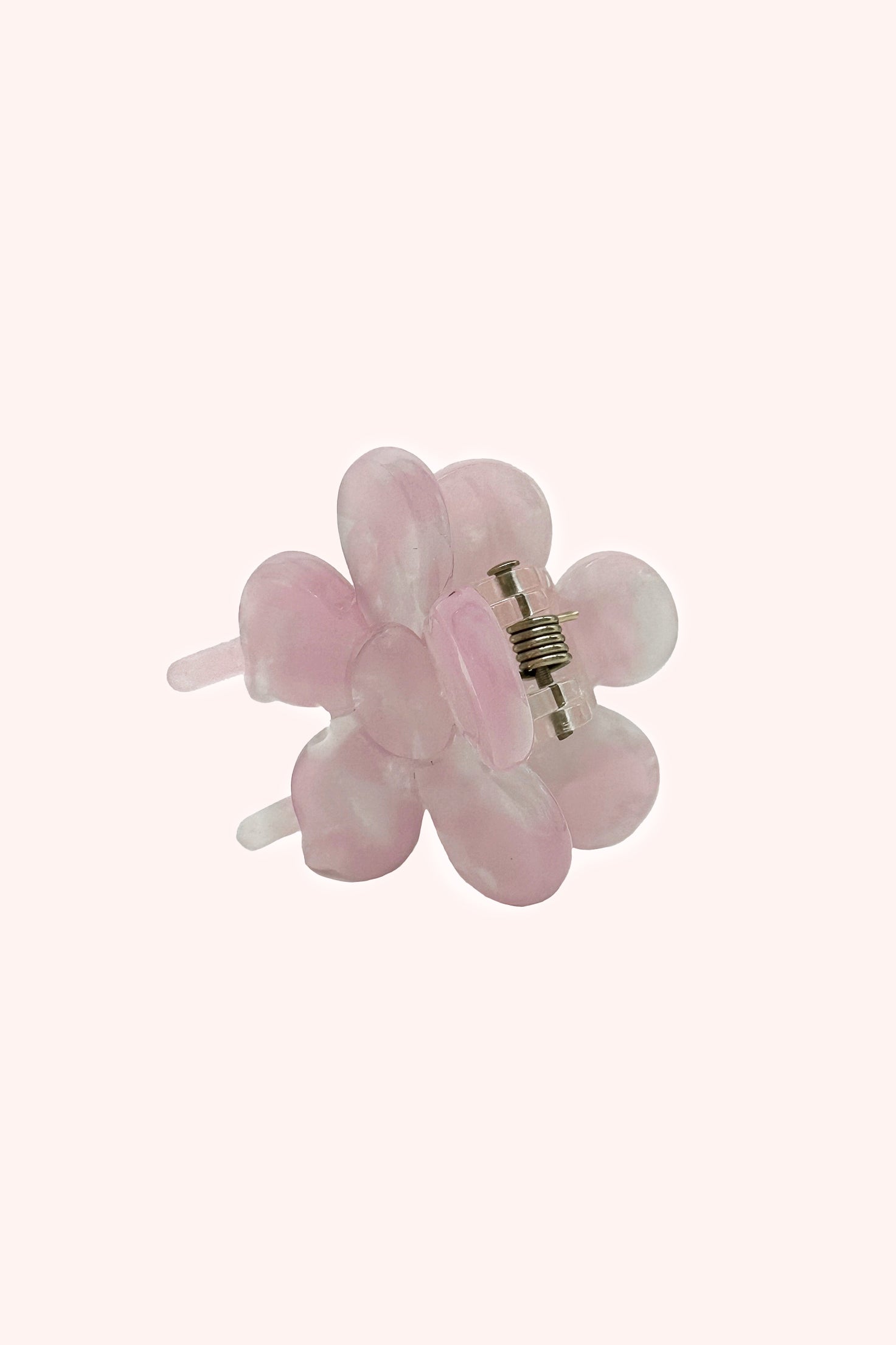 Anna Sui Petite Forget Me Not Flower Clip Rose Quartz