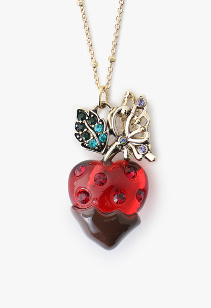 Anna Sui Chocolate Covered Strawberry Necklace - Red Multi