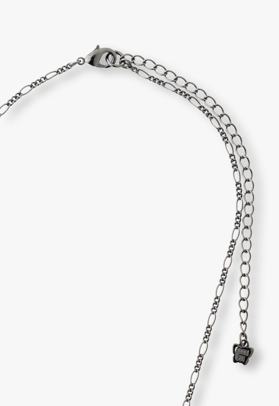 Anna Sui Bejeweled Butterfly Princess Necklace - Violet Gunmetal