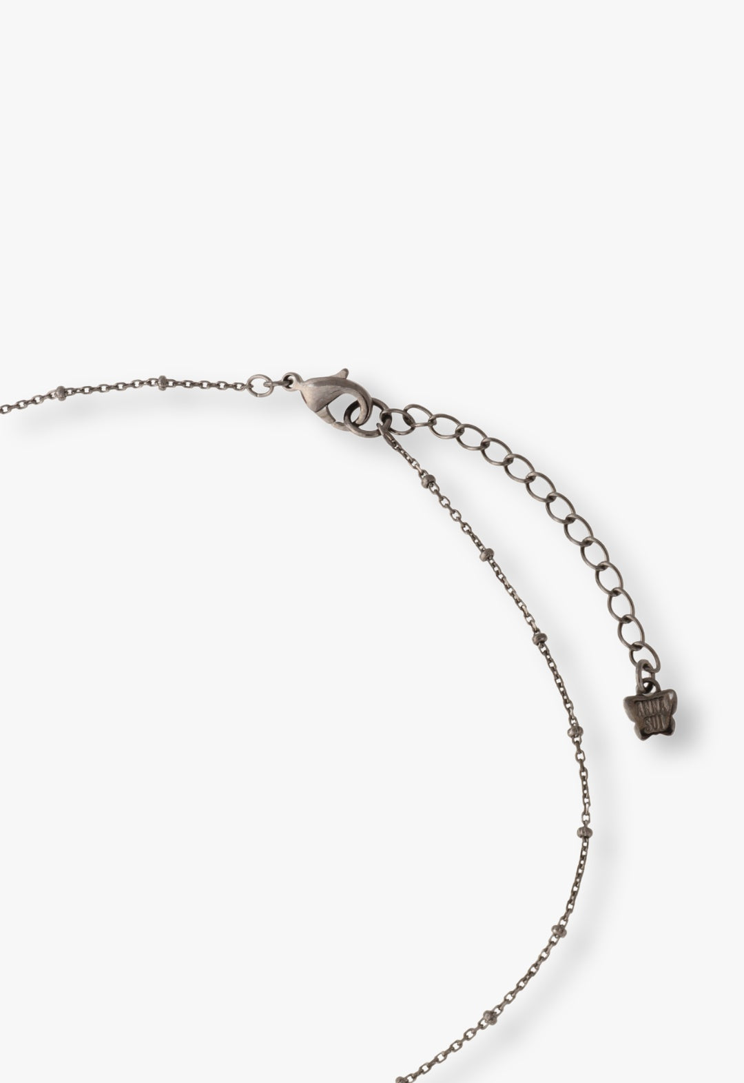 Anna Sui Bejeweled Butterfly Necklace - Violet Gunmetal