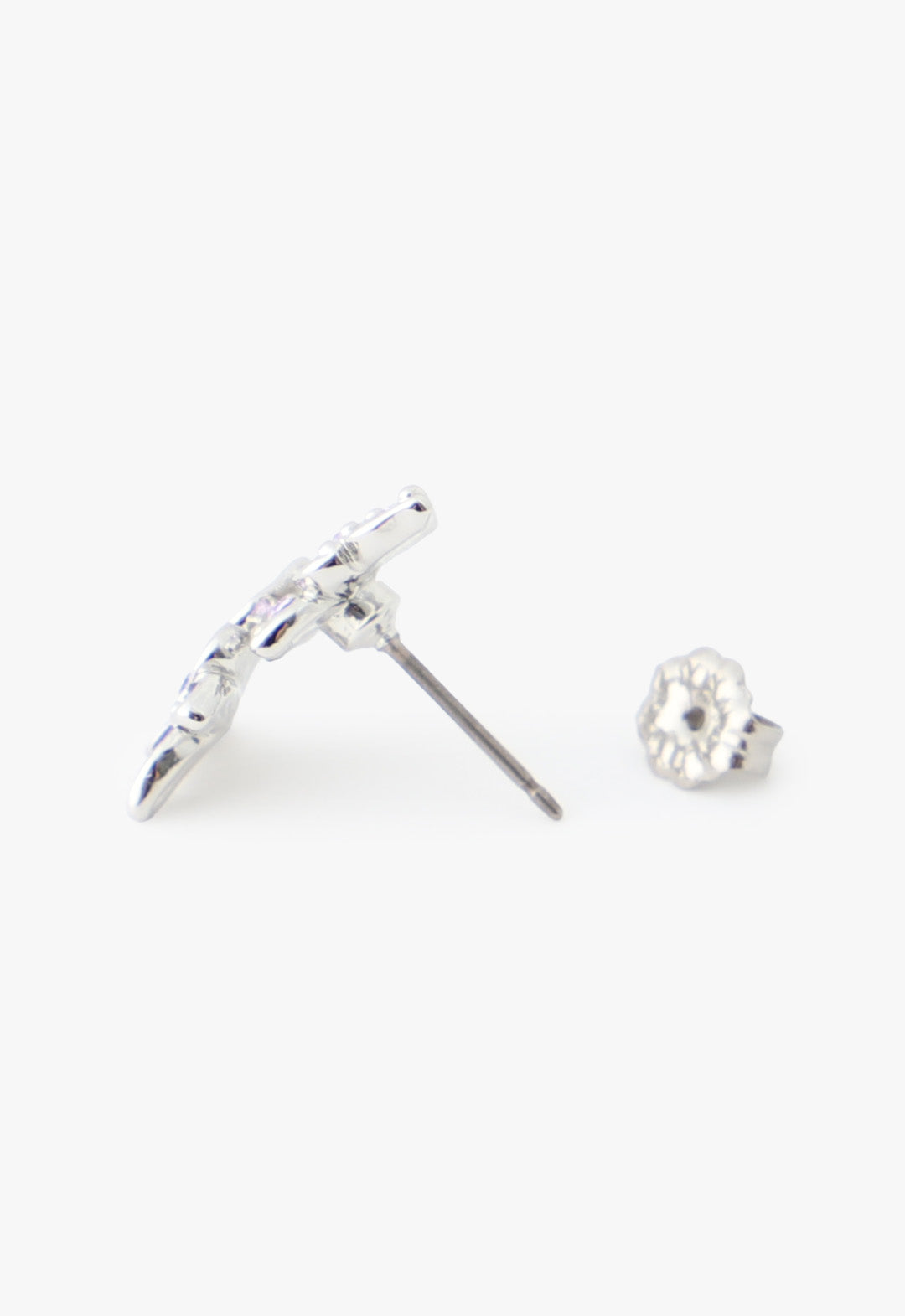 Anna Sui Bejeweled Butterfly Stud Earrings - Violet