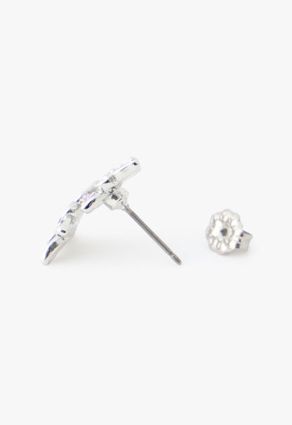Anna Sui Bejeweled Butterfly Stud Earrings - Violet