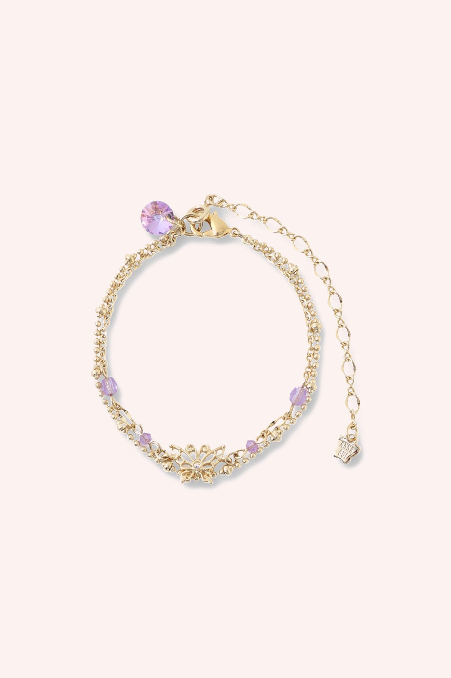Anna Sui Aquamarine Butterfly Bracelet