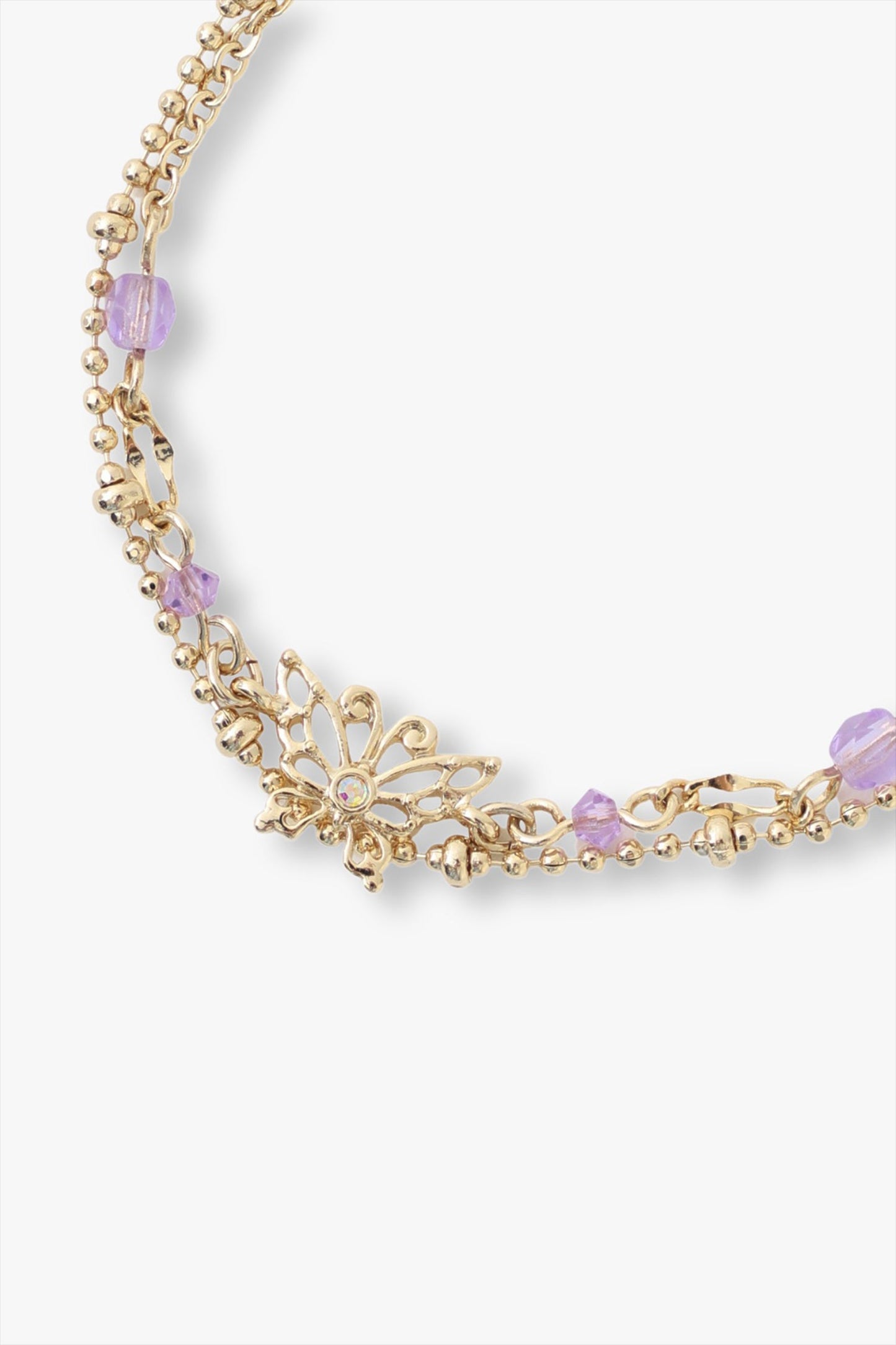 Anna Sui Aquamarine Butterfly Bracelet