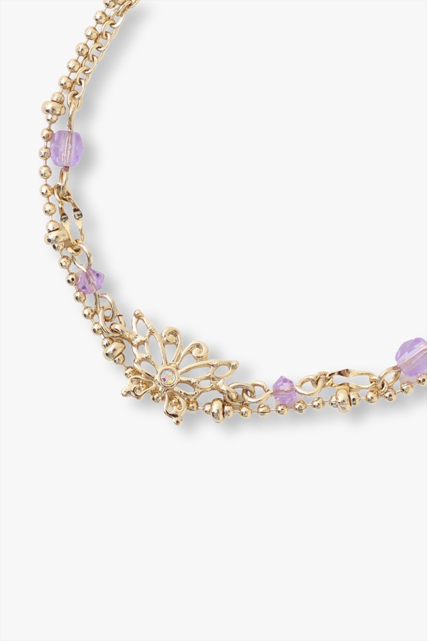 Anna Sui Aquamarine Butterfly Bracelet