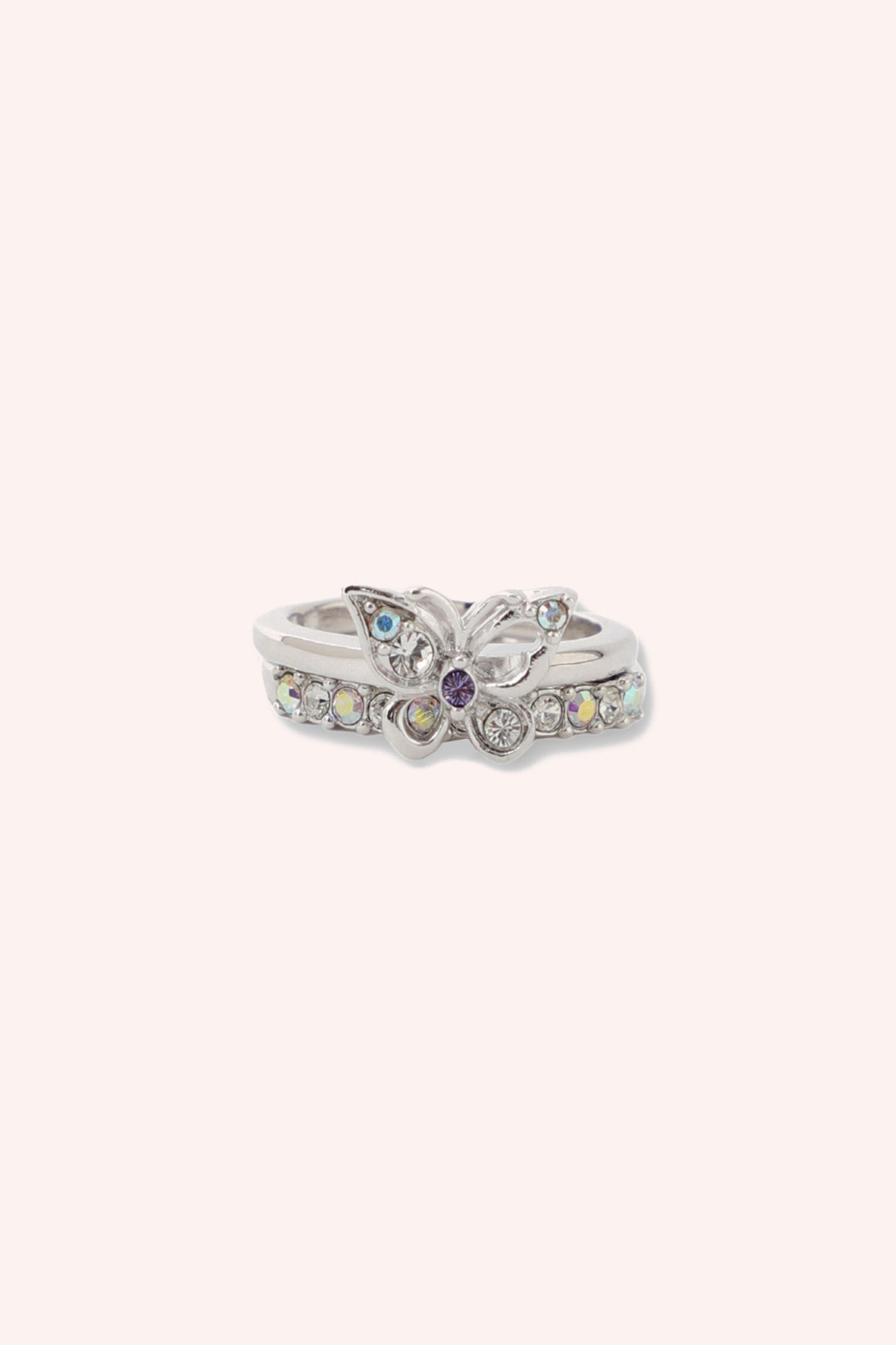 Anna Sui Butterfly Ring Stack Set