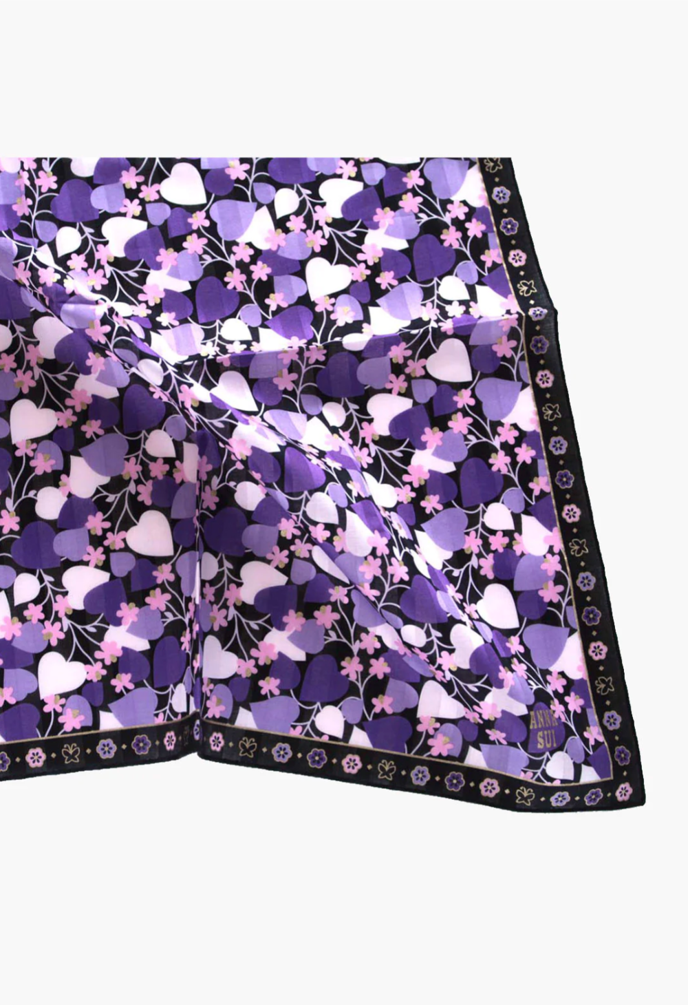 Anna Sui Blooming Hearts Handkerchief