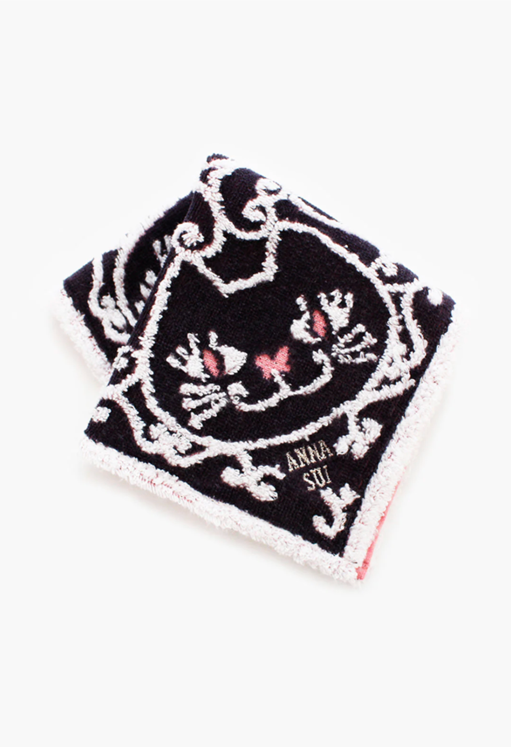 Anna Sui Cat Pattern Washcloth