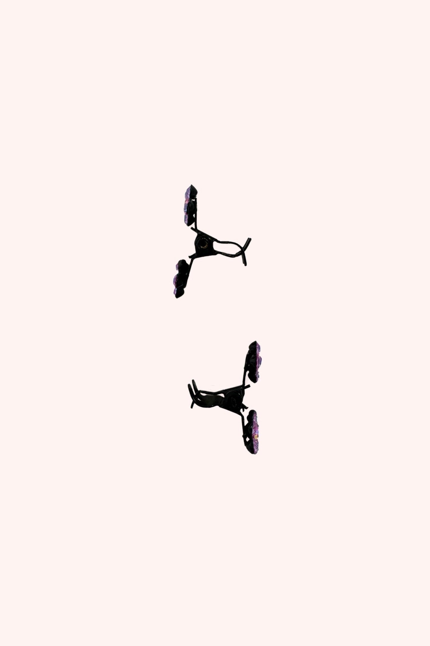 Anna Sui Baby Gemstone Daisy Jaw Clip Pair Gold