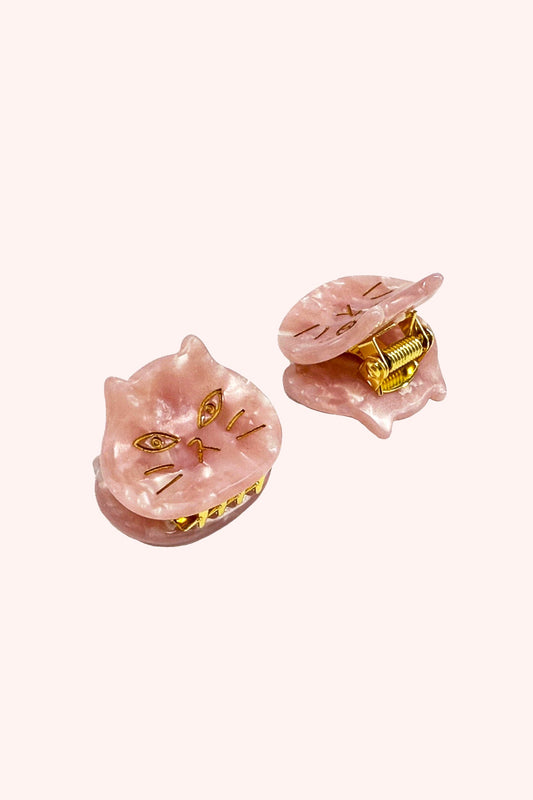 Anna Sui The Cat's Meow Jaw Clip Pair Pink