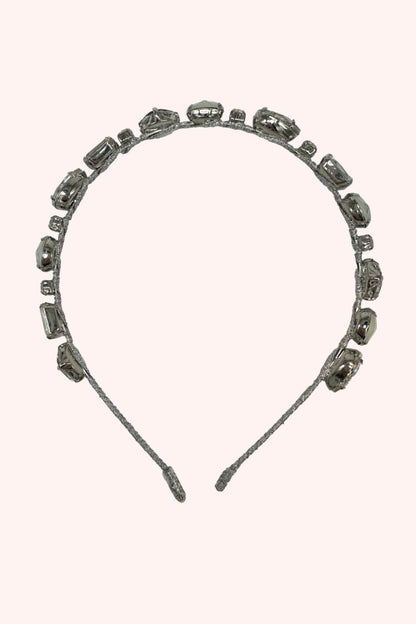 Anna Sui Enchanted Crystals Headband Silver