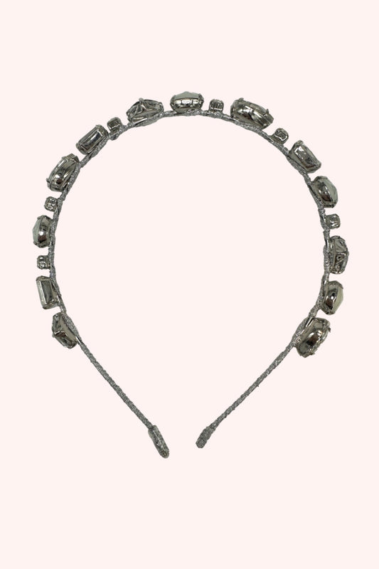 Anna Sui Enchanted Crystals Headband Silver